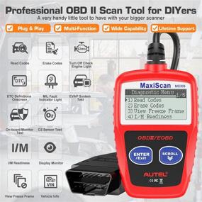 img 3 attached to 🔍 Autel MS309 OBD2 Scanner: Check Engine Fault Code Reader with Freeze Frame Data, Clear Codes, I/M Readiness, CAN Diagnostic Scan Tool