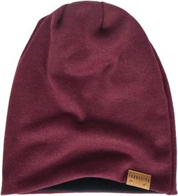 img 3 attached to 🧢 VECRY Oversized Slouch Beanie for Men - Large Skullcap Knit Hat, Ideal for Fashion and Warmth