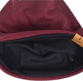 img 2 attached to 🧢 VECRY Oversized Slouch Beanie for Men - Large Skullcap Knit Hat, Ideal for Fashion and Warmth