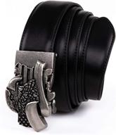 premium quality genuine leather ratchet buckle men's accessories and belts - ideal for everyday style and comfort logo