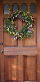 img 3 attached to 🌼 The Wreath Depot Canterbury Spring and Summer Door Wreath with White Storage Gift Box - 24 Inches, Perfect for Front Doors