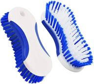 ittaho heavy duty scrub brush for shower, bathtub, floor, grout lines, tiles, walls, sink, carpet - pack of 2 logo