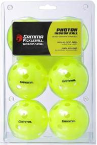 img 3 attached to Gamma Sports Indoor/Outdoor Pickleballs: High-Vis Optic Green USAPA Approved Balls & Recreational Two-Tone Balls – Available in 3, 6, 12, 30, or 60 Packs