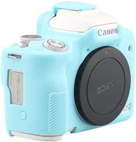 img 2 attached to Blue Silicone Protective Cover Case for Canon EOS M50/M50 II Digital Camera - Anti-Scratch Soft Housing Skin for Better SEO