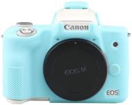 синий силиконовый защитный чехол для цифровой камеры canon eos m50/m50 ii - мягкий чехол с антицарапинным покрытием для лучшего seo логотип