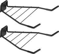 🚴 songmics bike rack wall mount with helmet holder shelf - set of 2, black (usbp004b02) logo