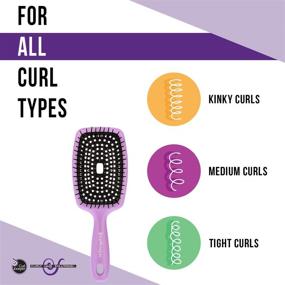 img 1 attached to 💜 Curly Hair Solutions Flexy Brush (Purple): Your Ultimate Solution for Luscious Curls!