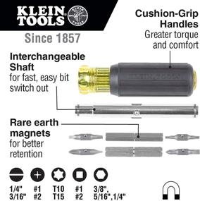 img 3 attached to Отвертка Klein Tools 32500MAG с несколькими насадками