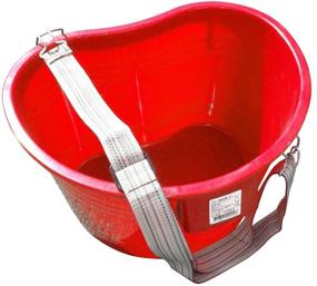 img 1 attached to Zenport AG430R Red Kidney Shaped Picking Pail Bucket with Strap - 22 Quart