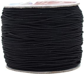 img 3 attached to 🎨 109 Yards Black Mandala Crafts 1mm Elastic Cord: Stretchy String for Bracelets, Necklaces, Jewelry Making, Beading, Masks - Buy Now!