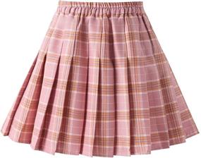 img 3 attached to 👧 Pleated School Girls' Clothing, Toddlers to Little Kids, Ages 1-11, Size 150