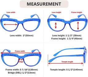 img 2 attached to 👓 Stylish Eyekepper 4-Pack Rhinestone Reading Glasses for Women - Oversize Half-Moon Eyeglasses with Trendy Design