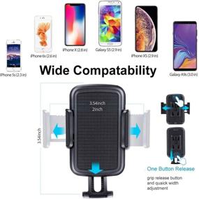 img 2 attached to 📱 Universal Adjustable Cup Holder Phone Mount for iPhone Xs MAX/XR/XS/X/8/8 Plus, Samsung Galaxy S10/S9/S9 Plus/Note 9, Google Pixel and More