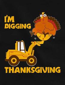 img 3 attached to 🦃 Thanksgiving Shirt for Toddlers and Kids: Turkey Tractor Edition