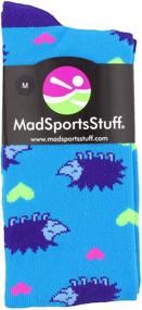 img 3 attached to 🦔 Hedgehog Love Over The Calf Athletic Socks by MadSportsStuff: Ultimate Comfort and Style for Sports Enthusiasts