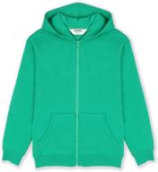 👕 jiahong kids zip hoodie - cozy unisex fleece sweatshirt jacket for boys, girls, and toddlers logo