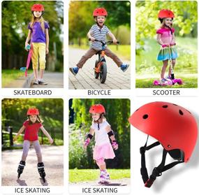 img 1 attached to 🛴 JIFAR Skateboard Bike Helmet with CPSC Certification & Full Set of Protective Gear for Kids: Knee Pads, Elbow Pads, and Wrist Guards - Adjustable Helmet for Toddlers, Youth, Bicycle, Scooter, Roller Skating, and Rollerblading