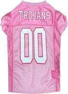 ncaa trojans pink jersey x small logo