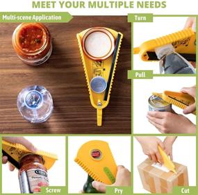 img 2 attached to 🔓 6-in-1 Multi-Functional Jar Opener: Perfect for Weak Hands & Seniors with Arthritis - Easy Grip Bottle Opener for Arthritic Hands