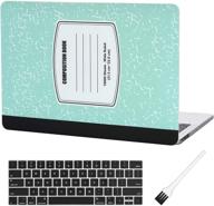 📘 turquoise notebook - 12 inch plastic hard shell case with a1534 silicone keyboard cover for macbook air 12 inch case (newest version 2019/2018/2017/2016/2015) logo