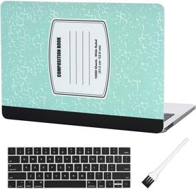 img 4 attached to 📘 Turquoise Notebook - 12 Inch Plastic Hard Shell Case with A1534 Silicone Keyboard Cover for MacBook Air 12 Inch Case (Newest Version 2019/2018/2017/2016/2015)