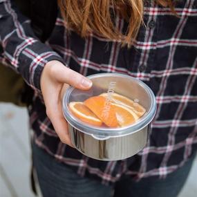 img 2 attached to 🍱 U-Konserve 9oz Stainless Steel Round Lunch Container - Leak Proof & Airtight - Dishwasher Safe - Plastic Free