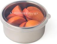 🍱 u-konserve 9oz stainless steel round lunch container - leak proof & airtight - dishwasher safe - plastic free логотип