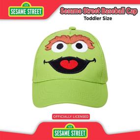 img 2 attached to 🧢 Sesame Street Toddler Cotton Baseball Boys' Hats & Caps: The Perfect Accessories