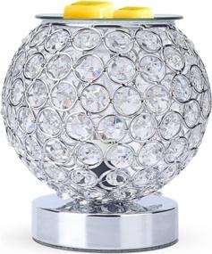 img 4 attached to 🔥 SALKING Crystal Wax Melt Warmer: Timer & Scented Wax Burner with Edison Bulbs - Ideal for Home & Bedroom, Perfect Birthday Gift!