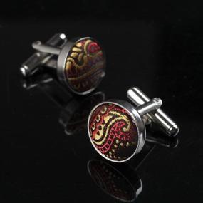 img 2 attached to 👔 Stylish Dan Smith Polyester Bridegrooms Cufflinks: Elevate Your Wedding Attire