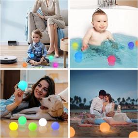 img 1 attached to 🎄 RF Remote Controlled Homly Christmas Light Balls: 3-inch 16 Color-Changing LED Hanging Glow Balls - Battery Powered & Waterproof Holiday Light Decorations - Set of 10 - Perfect Christmas Gifts