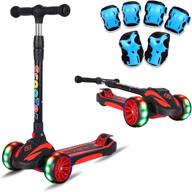 🛴 k-speed 3 wheels kick scooter: adjustable height, wide led flashing wheels for kids 2-8 years old logo