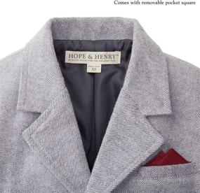 img 3 attached to 👔 Heathered Twill Suit Jacket for Boys by Hope & Henry