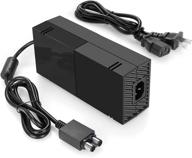 🎮 oussirro power supply for xbox one: enhanced quieter version – ac adapter charger with power cord: best compatible with xbox one console, charger accessory kit with cable logo