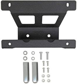 img 4 attached to 🚗 EAG Rear Spare Tire License Plate Relocation Bracket: Perfect Fit for 2007-2018 Wrangler JK