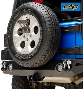img 3 attached to 🚗 EAG Rear Spare Tire License Plate Relocation Bracket: Perfect Fit for 2007-2018 Wrangler JK