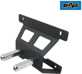 img 1 attached to 🚗 EAG Rear Spare Tire License Plate Relocation Bracket: Perfect Fit for 2007-2018 Wrangler JK
