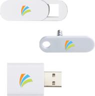 🔒 крышка веб-камеры soteria и комплект конфиденциальности: обеспечьте безопасность вашей личной электронной конфиденциальности дома и в пути (белый) логотип