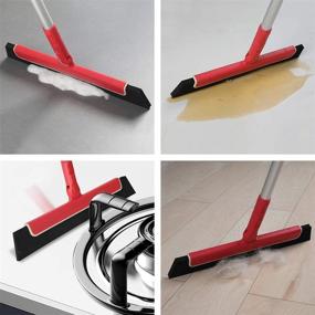 img 3 attached to 🧹 CLEANHOME 51" Long Handle Mini Floor Squeegee Broom: Efficient Water Removal for Glass, Windows, Tile Floors, and More!