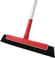 🧹 cleanhome 51" long handle mini floor squeegee broom: efficient water removal for glass, windows, tile floors, and more! logo