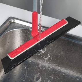 img 1 attached to 🧹 CLEANHOME 51" Long Handle Mini Floor Squeegee Broom: Efficient Water Removal for Glass, Windows, Tile Floors, and More!