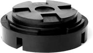 ar-pro universal fit 5.5-inch large rubber jack pad/slotted jack pucks - heavy duty rubber, superior frame rail and paint protector logo