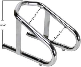 img 3 attached to 🛵 Deluxe Chrome Motorcycle Wheel Chock - Extreme Max 5001.5763 - 5.5 Inches Wide