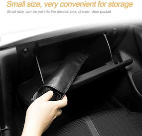 img 1 attached to 🌞 Foldable Car Windshield Sun Shade - 31"x 52" Umbrella Style Sunshade/Cover for Cars, Vehicles - UV Rays and Heat Blocking, Keep Your Car Cool - Reflective Front Windshield Sunshade