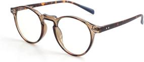 img 4 attached to 👓 Doerr Blue Light Glasses with Transition Lenses, UV Protection, and Stylish Brown/Tortoise Frames