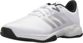 img 4 attached to Men's Silver Scarlet Adidas Barricade Tennis Shoes for Enhanced Performance