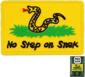 img 4 attached to 🐍 No Step On Snek Tactical PVC Patch - Hook-Back Adhesion (Yellow) for Sew On Patches