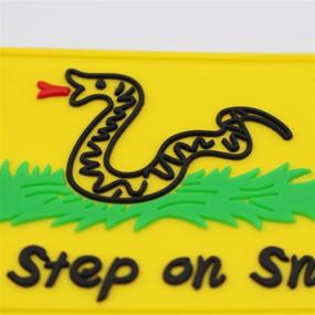 img 1 attached to 🐍 No Step On Snek Tactical PVC Patch - Hook-Back Adhesion (Yellow) for Sew On Patches