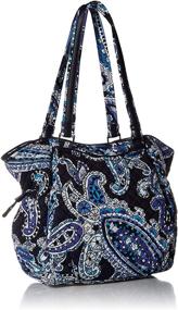 img 3 attached to Стильные и устойчивые: женские сумки и кошельки Vera Bradley Recycled Satchel Medallion