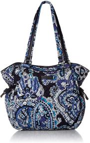 img 4 attached to Стильные и устойчивые: женские сумки и кошельки Vera Bradley Recycled Satchel Medallion